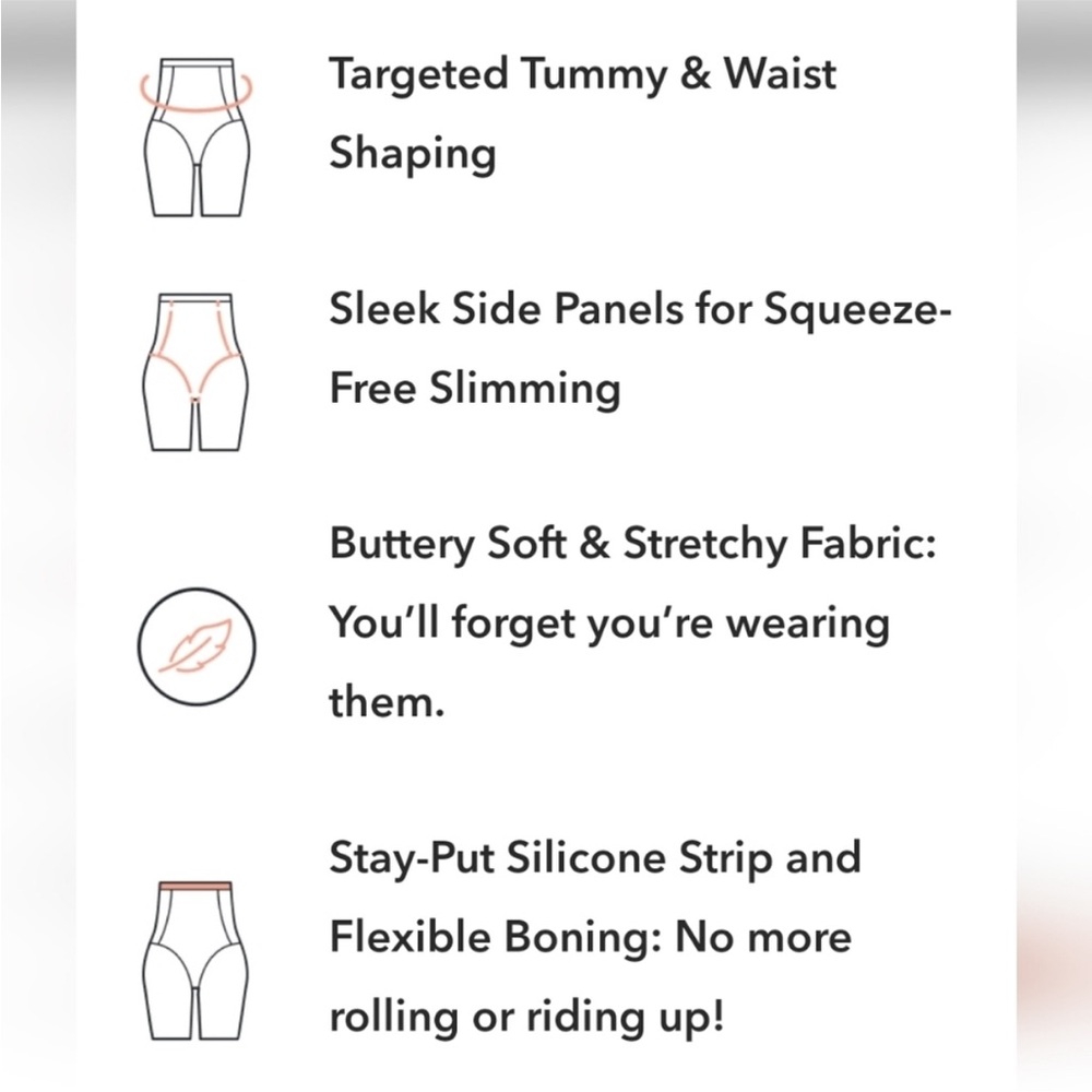 SHAPERMINT (empetua) All Day High Waisted Shaper Boy Short black new in bag - Picture 5 of 7